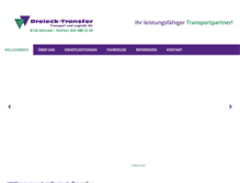 Tablet Screenshot of dreieck-transfer.ch